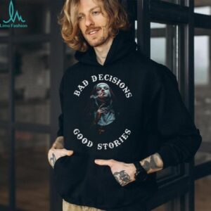 Bad Decisions Good Stories Tattoos Smoking Nun T Shirt