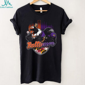 Baltimore Baseball and Football Mashup T Shirt