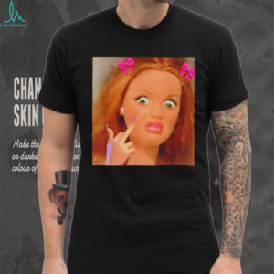 Barbie Judging Expression Middle Finger shirt