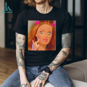 Barbie Judging Expression Middle Finger shirt