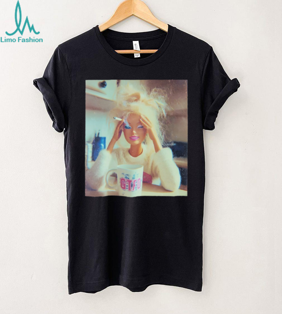 Barbie Smoking Distressed Doll Face Meme shirt Barbie Smoking Distressed Doll Face Meme shirt