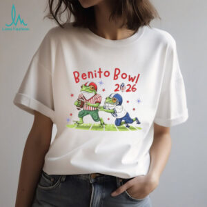 Benito Bowl 2026 Funny Football Frogs Puerto Rico Flag T Shirt