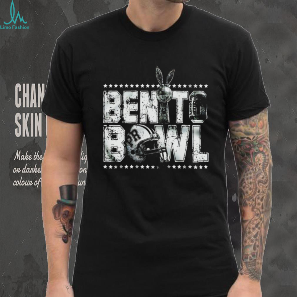 Benito Bowl Bad Bunny PR Helmet Football Super Bowl Event T Shirt Benito Bowl Bad Bunny PR Helmet Football Super Bowl Event T Shirt