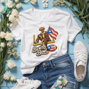 Benito Bowl Bad Bunny Puerto Rico Flag Football Goalpost T Shirt T Shirt