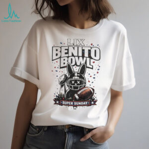 Benito Bowl LIX Super Sunday Bunny Football Helmet T Shirt