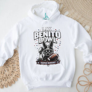 Benito Bowl LIX Super Sunday Bunny Football Helmet T Shirt