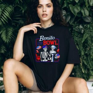 Benito Bowl Super Bowl LX Team Patriot Skeletons Football Graphic Tee