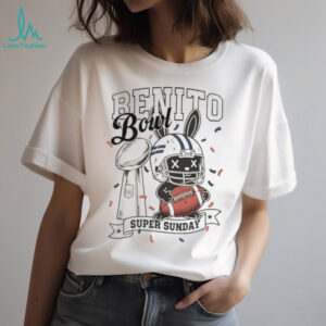 Benito Bowl Super Sunday Bad Bunny Football Mascot T Shirt