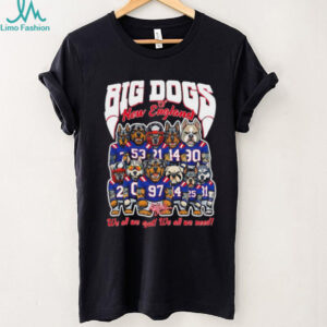 Big Dogs of New England Patriots Football Fan T Shirt