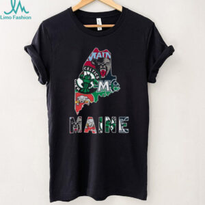 Black Maine Celtics Midnight Mascot T Shirt