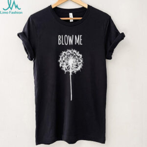 Blow Me Dandelion Flower Seeds Minimalist Graphic T Shirt