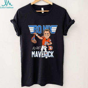 Bo Nix Maverick of Denver Broncos signature vintage shirt