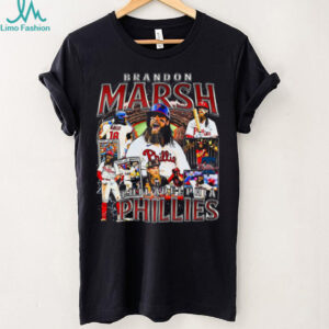 Brandon Marsh Philadelphia Phillies Black Stay Loose N Sexy Rock Band Short Sleeve Fashion Player T Shirt