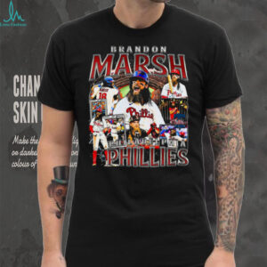 Brandon Marsh Philadelphia Phillies Black Stay Loose N Sexy Rock Band Short Sleeve Fashion Player T Shirt