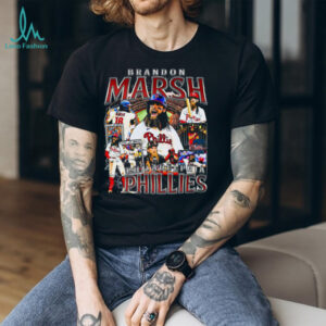 Brandon Marsh Philadelphia Phillies Black Stay Loose N Sexy Rock Band Short Sleeve Fashion Player T Shirt