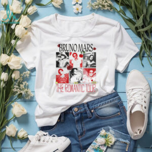 Bruno Mars The Romantic Tour Pop Music graphic shirt