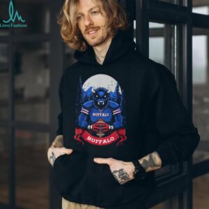 Buffalo Football Bison Mountain Night Tshirt