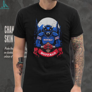 Buffalo Football Bison Mountain Night Tshirt