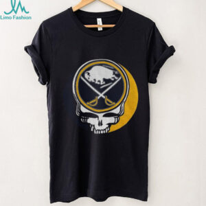 Buffalo Sabres x Grateful Dead Steal Your Face Mashup Hockey T Shirt