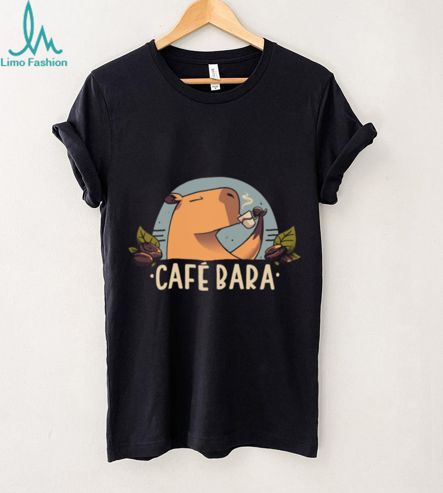 Cafe Bara Capybara Drinking Coffee Funny Animal T Shirt Cafe Bara Capybara Drinking Coffee Funny Animal T Shirt