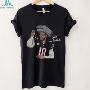 Caleb Williams Cheese Grating Chicago Bears signature Bear Down shirt