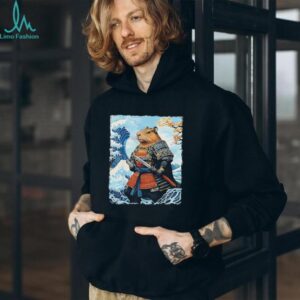 Capybara Japanese Samurai and Waves shirt