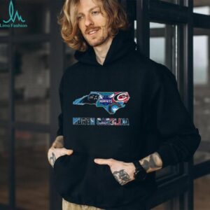 Charlotte Hornets and Carolina Hurricanes NC Map Shirt