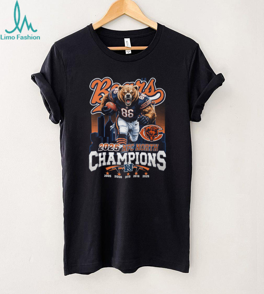 Chicago Bears 2025 NFC North Champions Conquer T Shirt Chicago Bears 2025 NFC North Champions Conquer T Shirt