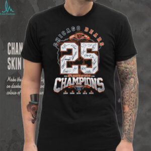 Chicago Bears 2025 NFC North Division Champions Commemorative T Shirt Chicago Bears 2025 NFC North Division Champions Commemorative T Shirt