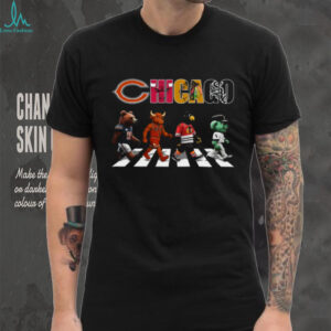 Chicago Mascots Abbey Road Parody T Shirt