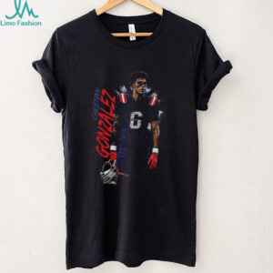 Christian Gonzalez New England Patriots Graphic T Shirt Christian Gonzalez New England Patriots Graphic T Shirt