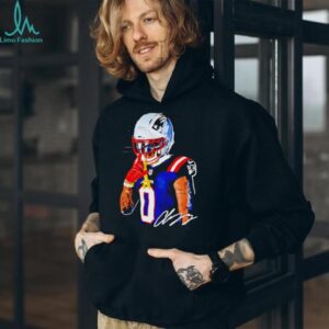 Christian Gonzalez New England Patriots Shh Signature Pose T Shirt