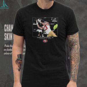 Christian McCaffrey San Francisco 49ers NFL Flash Features Wild Card Big & Tall Unisex T shirt Christian McCaffrey San Francisco 49ers NFL Flash Features Wild Card Big & Tall Unisex T shirt