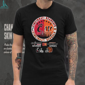 Cincinnati Saturdays Bearcats & Sundays Bengals Dual Team T Shirt