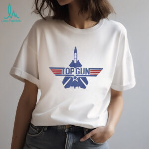 Classic Top Gun Maverick Fighter Jet Logo Graphic T Shirt