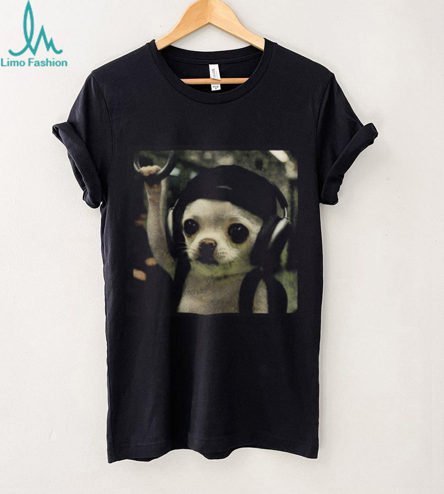 Commuter Chihuahua With Headphones Meme Shirt Funny Dog On Subway Commuter Chihuahua With Headphones Meme Shirt Funny Dog On Subway