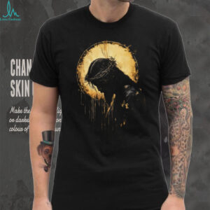 Crown Of Thorns Jesus Portrait Graphic T Shirt Religious Art