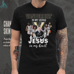 Custom Vanderbilt In My Veins Jesus In My Heart T Shirt.