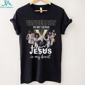 Custom Vanderbilt In My Veins Jesus In My Heart T Shirt.