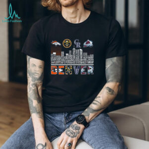 Denver Sports Teams Skyline Players Name Logo T Shirt