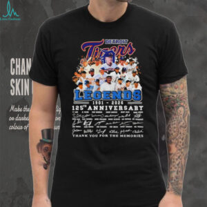 Detroit Tigers 125th Anniversary 1901 2026 Legends Memories T Shirt