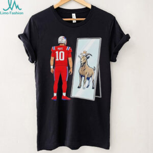 Drake Maye 10 Mirror Goat New England Patriots Football 2026 t shirt