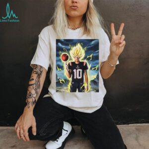 Drake Maye x Son Goku Super Saiyan New England Patriots Super Bowl LIX T Shirt