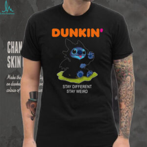 Dunkin Stitch Toothless Stay Different Stay Weird Fan Art Shirt