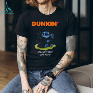 Dunkin Stitch Toothless Stay Different Stay Weird Fan Art Shirt
