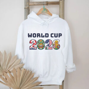 FIFA World Cup 2026 Host Countries Canada Mexico USA Logo Shirt