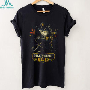 Gill Street Blues Funny Police Fish Graphic T Shirt