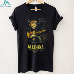 Gillvana Smells Like Fish Spirit Grunge Parody T Shirt