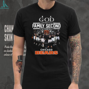 God First, Family Second, Then Chicago Bears Players Signature T Shirt