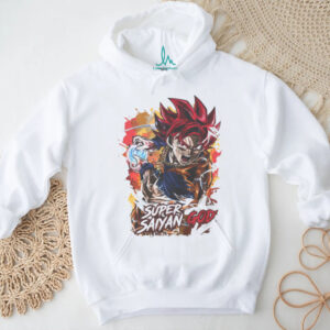Goku Super Saiyan God Graphic White T Shirt Dragon Ball Z Anime T Shirt